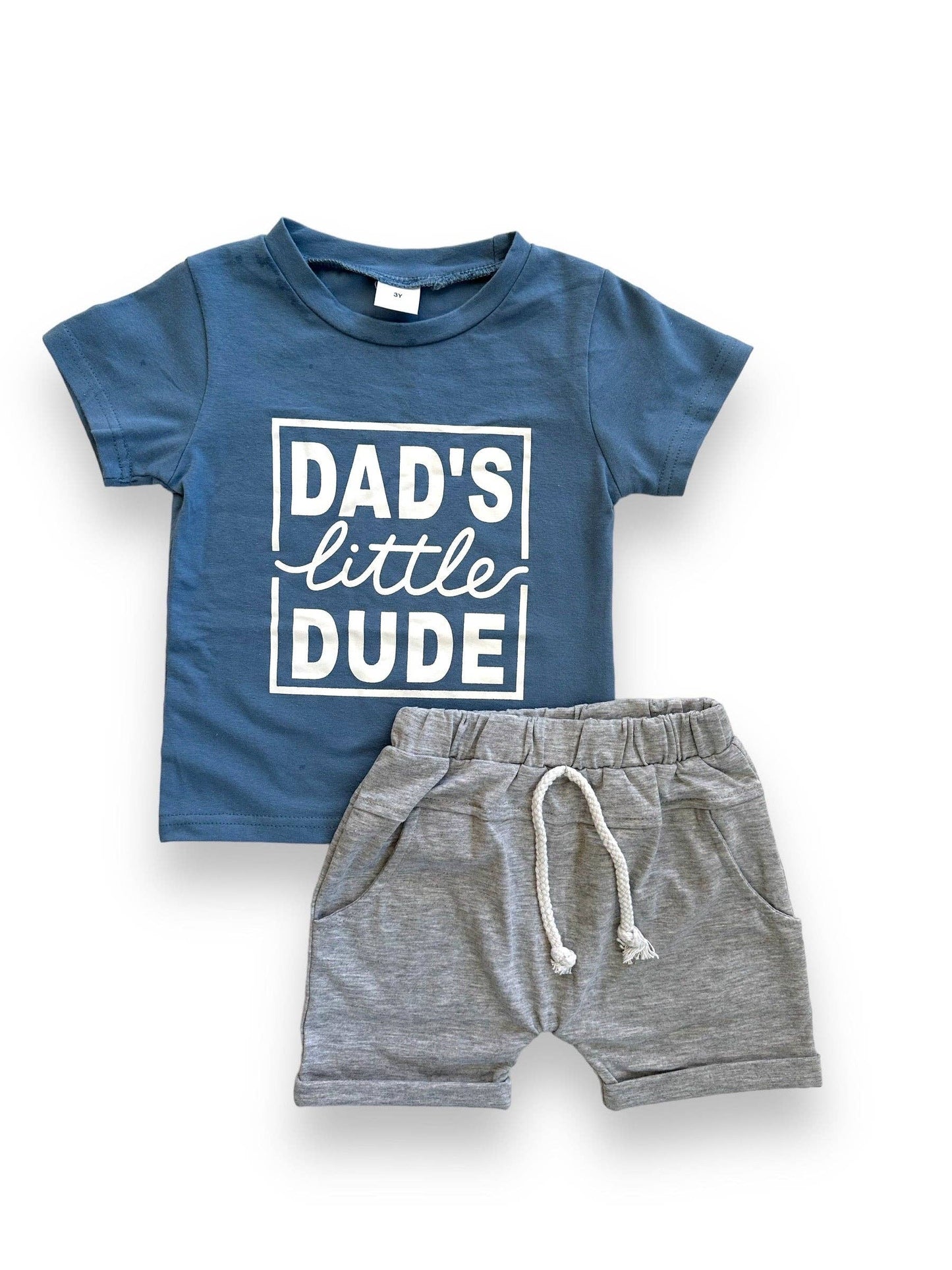 Dad's Little Dude Shorts Set