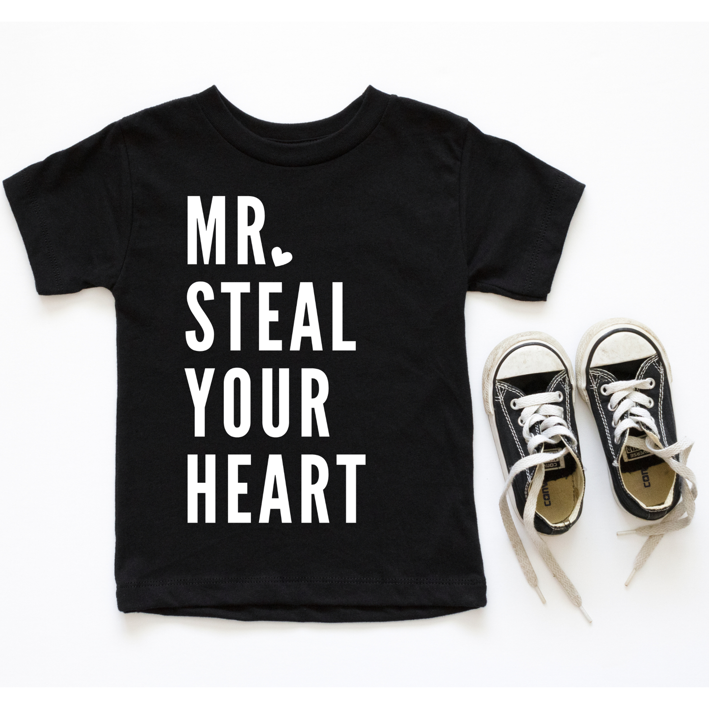 Camiseta gráfica Mr. Steal your Heart Boys (tinta blanca)